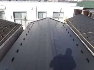 船橋市にて屋根修理・遮熱対策〈雨漏り予防の屋根修理工事〉 施工後